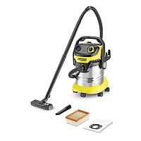 Профессиональный пылесос KARCHER Пылесос Karcher MV 5 Premium желтый 1100Вт 1.348-230.0