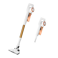 Вертикальный пылесос Kitfort КТ-5105-3 белый/оранжевый