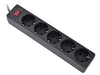 DEFENDER ES 3.0 m Bck 5 розеток, черный