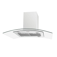 Островная вытяжка MAUNFELD ANCONA PlusA (ISLA) 90 белый/прозрачное стекло