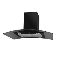 Островная вытяжка MAUNFELD ANCONA PlusA (ISLA) 90 черный/черное стекло