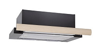 Встраиваемая вытяжка ELIKOR Интегра 60П-400-В2Л черн/дуб неокр.